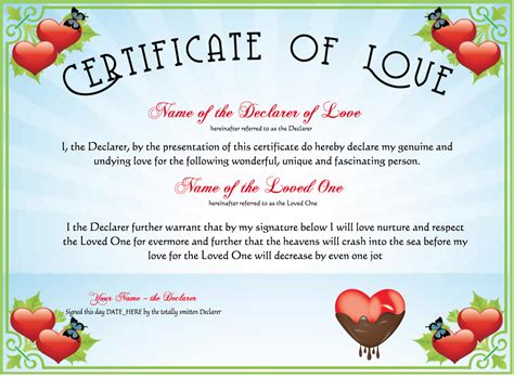 safe dating certificate